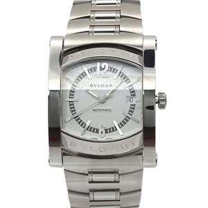 BVLGARI Assioma AA48S Men's Watch with Date, Silver, Automatic
